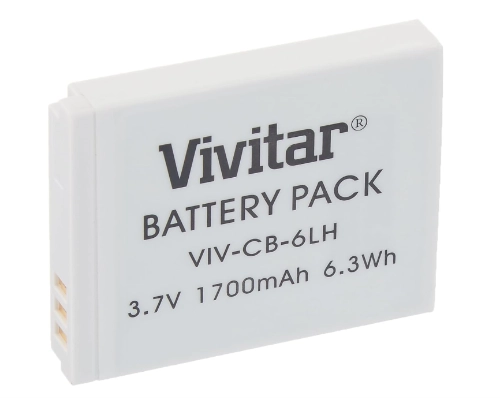 vivitar nb 6l nb 6lh ultra high capacity 1700mah li ion battery