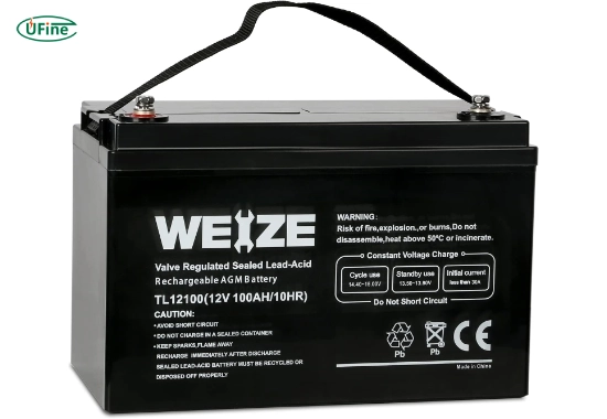 weize deep cycle agm 12 volt 100ah battery