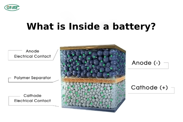 what is inside a battery