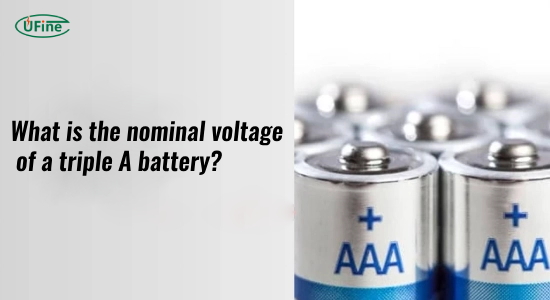 what is the nominal voltage of a triple a battery