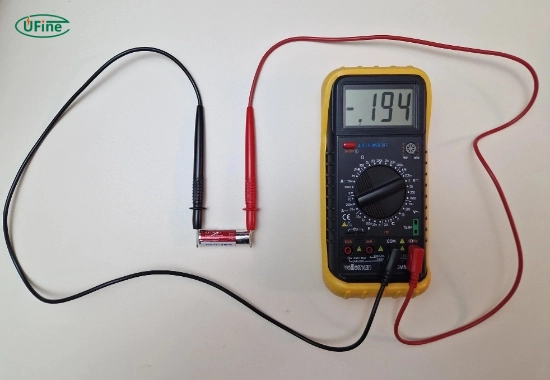 what tools do you need to test aa batteries with a voltmeter